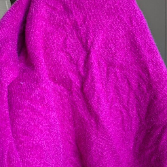 PURE CASHMERE raspberry sweater - Picture 4 of 4